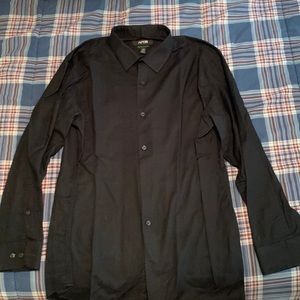 Black button down shirt